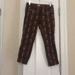 COPY - Size 2P Anthro fish print crop pants